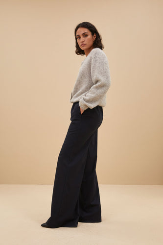 Stilla | Cardigan Cleo Natur Grå Melange