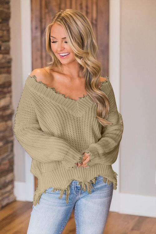 Stilla | Hem Dropped Shoulder Sweater