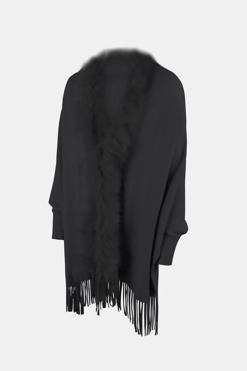 Stilla | Åben Front Langærmet Poncho