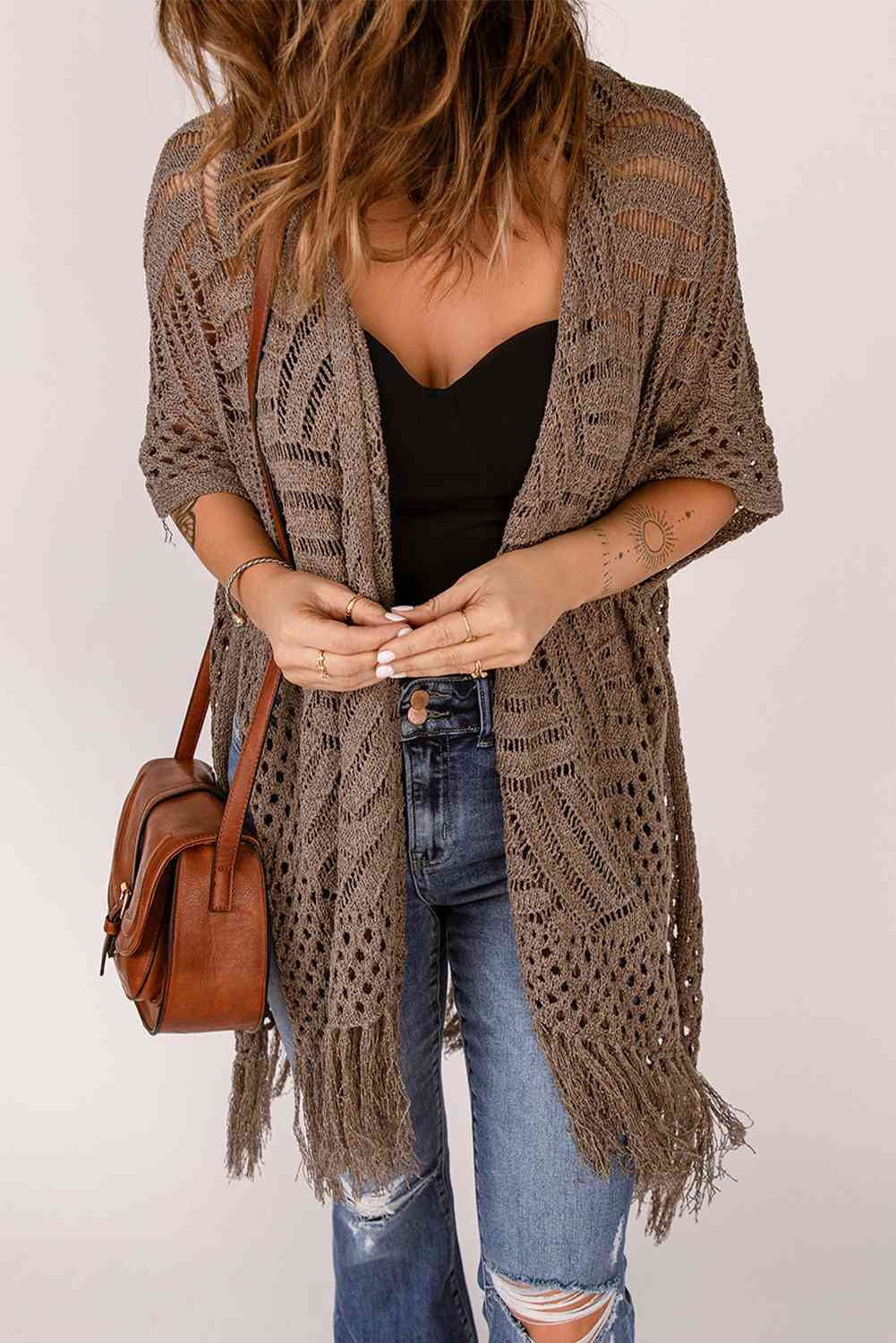 Stilla | Hem Slid Åben Front Cardigan