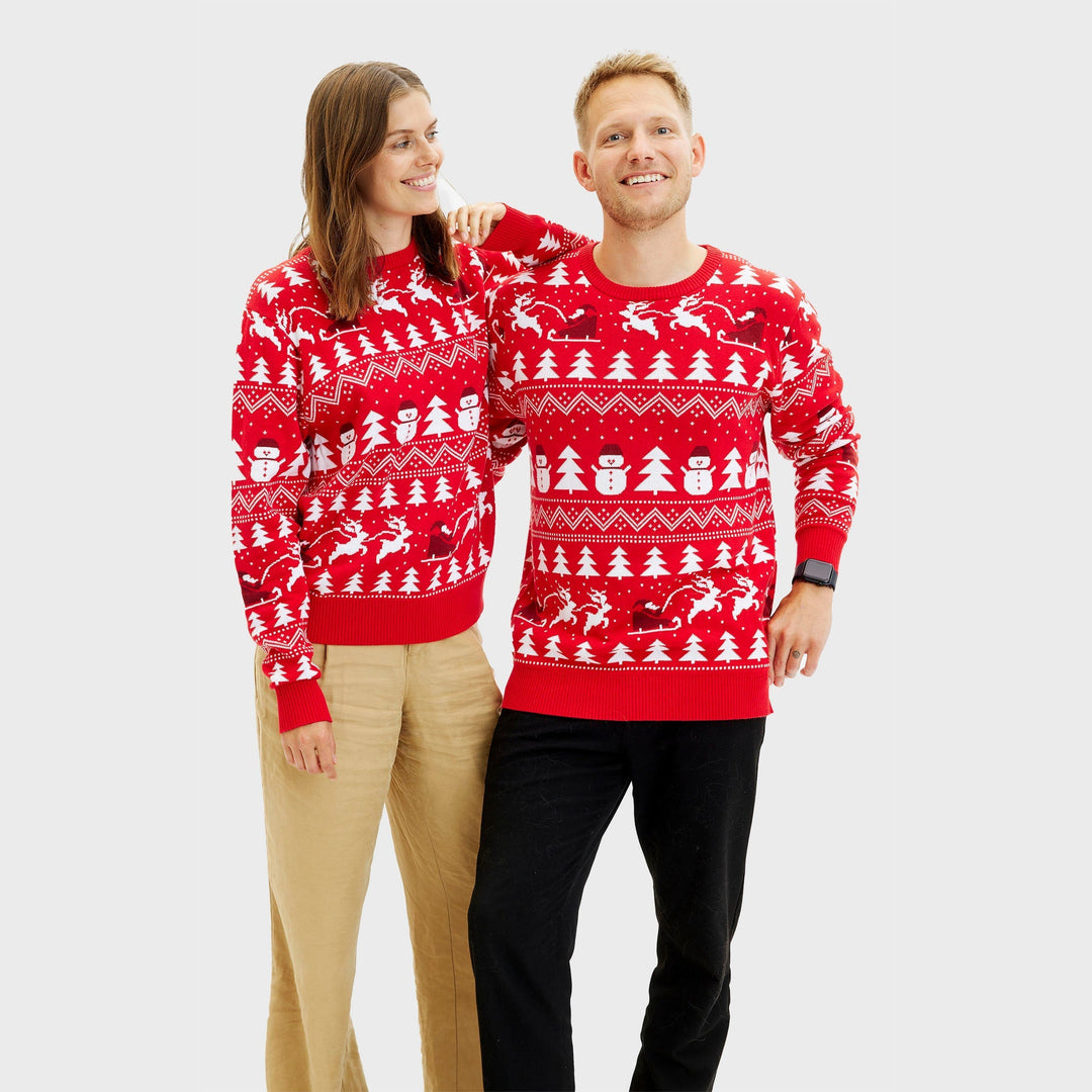 Stilla | Den stilfulde julesweater rød Herre