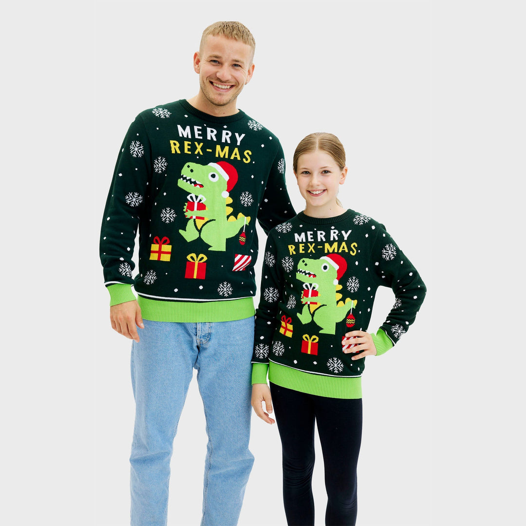 Stilla | Sjov Dino Juletrøje Herre