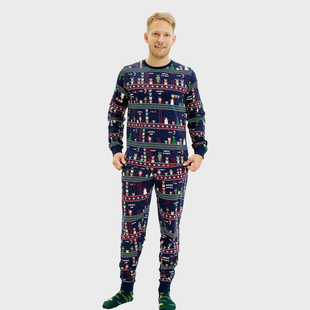 Stilla | Vintage Gamer jule-pyjamas herre