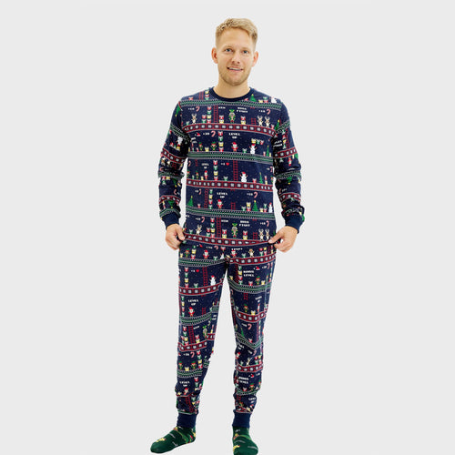 Stilla | Vintage Gamer jule-pyjamas herre