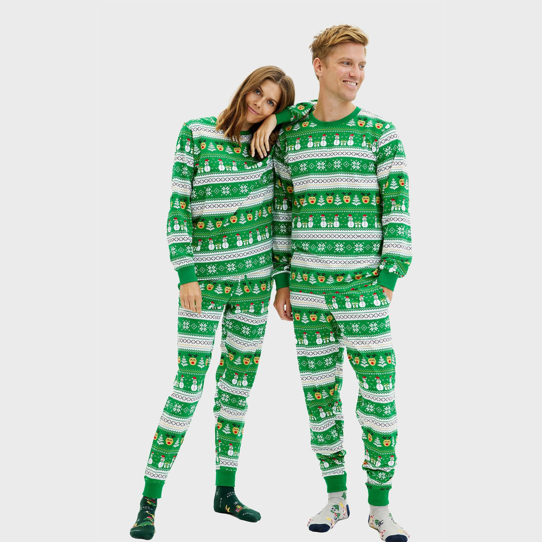 Stilla | Ultimative julesovepyjamas grøn damer