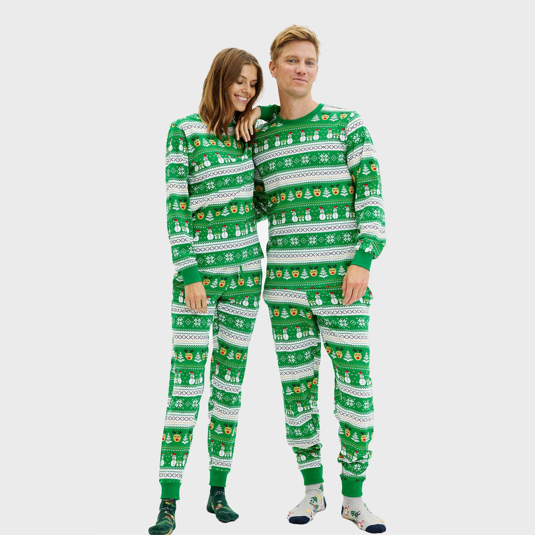 Stilla | Ultimative julesovepyjamas grøn damer