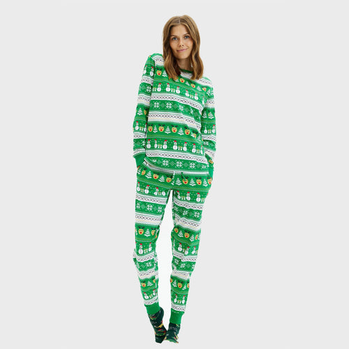 Stilla | Ultimative julesovepyjamas grøn damer