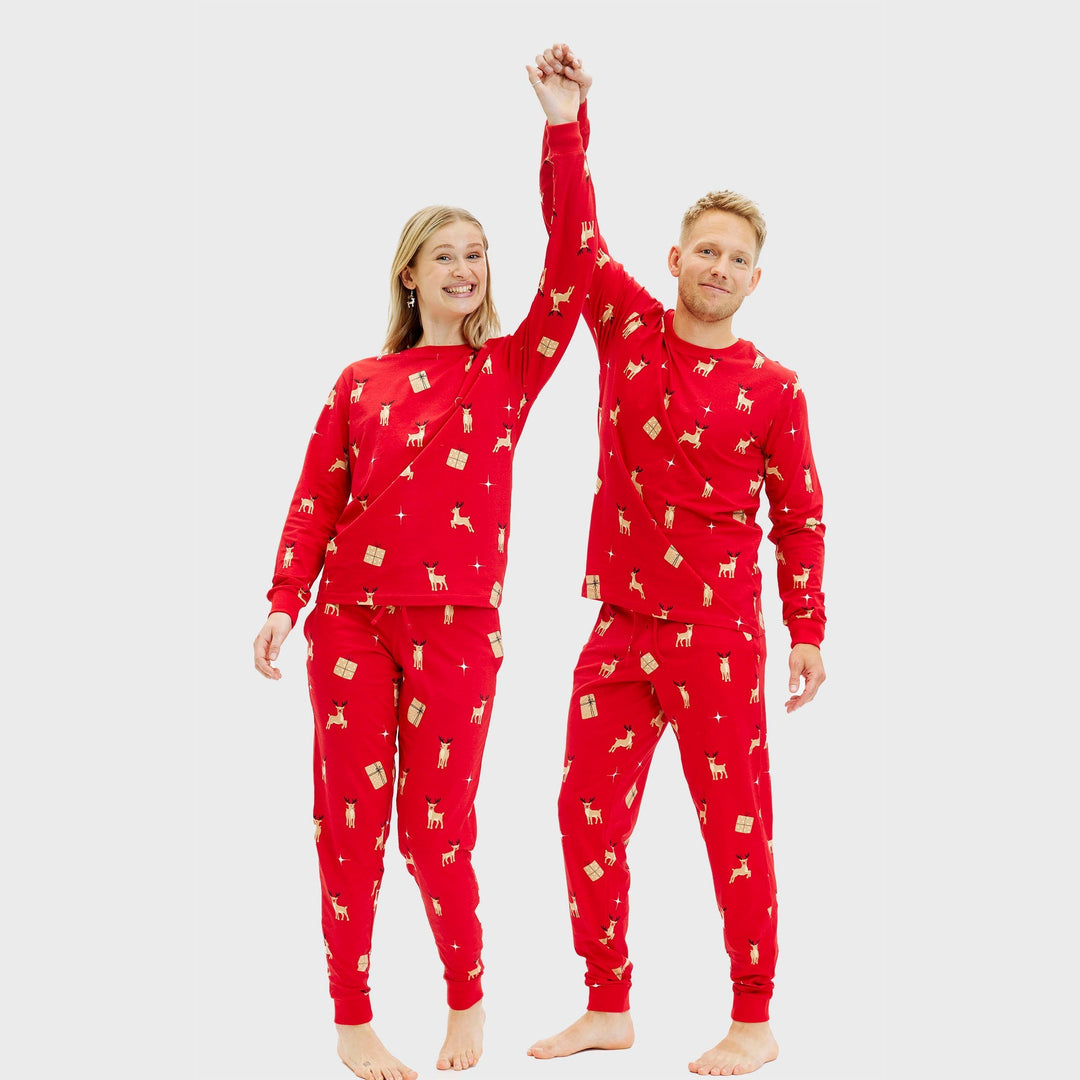 Stilla | Elegante røde jule-pyjamas damer