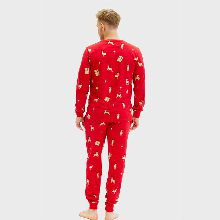 Stilla | Elegante røde jule-pyjamas herre