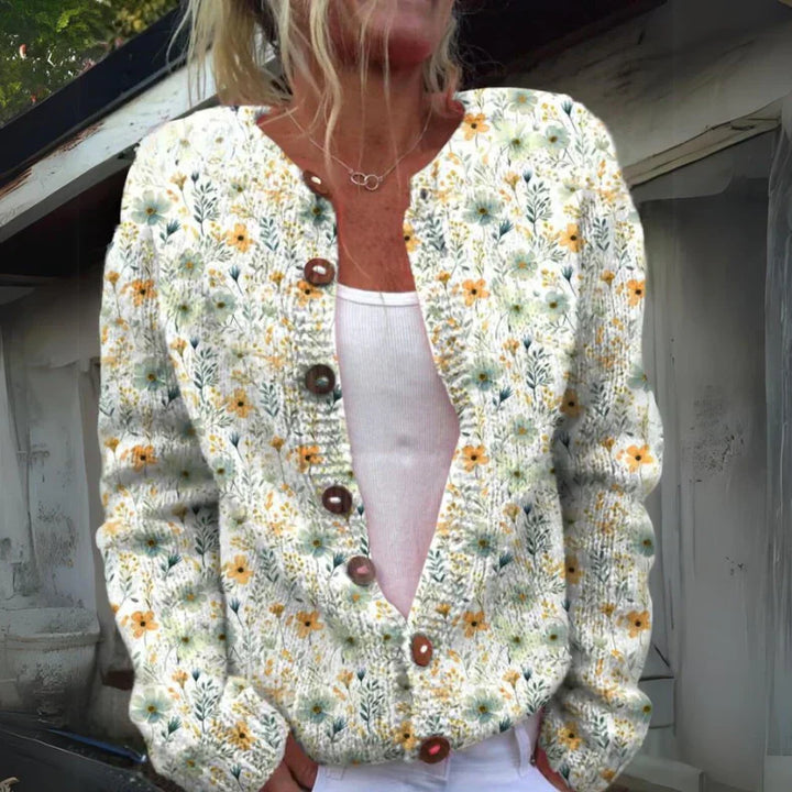 Stilla | Elegant blomster- cardigan