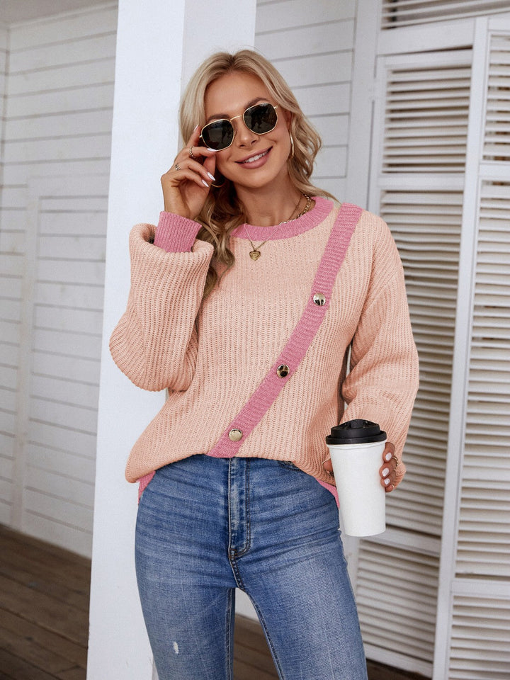 Stilla | Knap Rund Hals Sweater