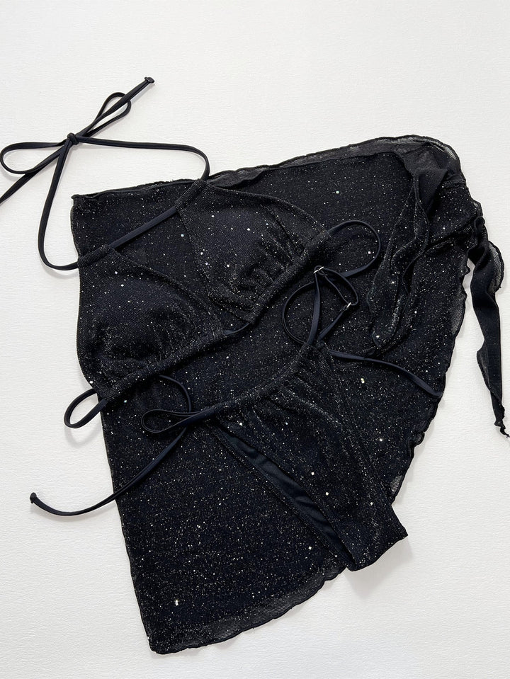 Stilla | Halter Neck Backless Tre-delt Svømmetøj Sæt