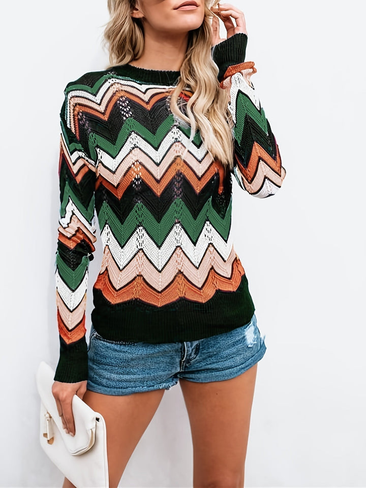 Stilla | Pullover med lineær design