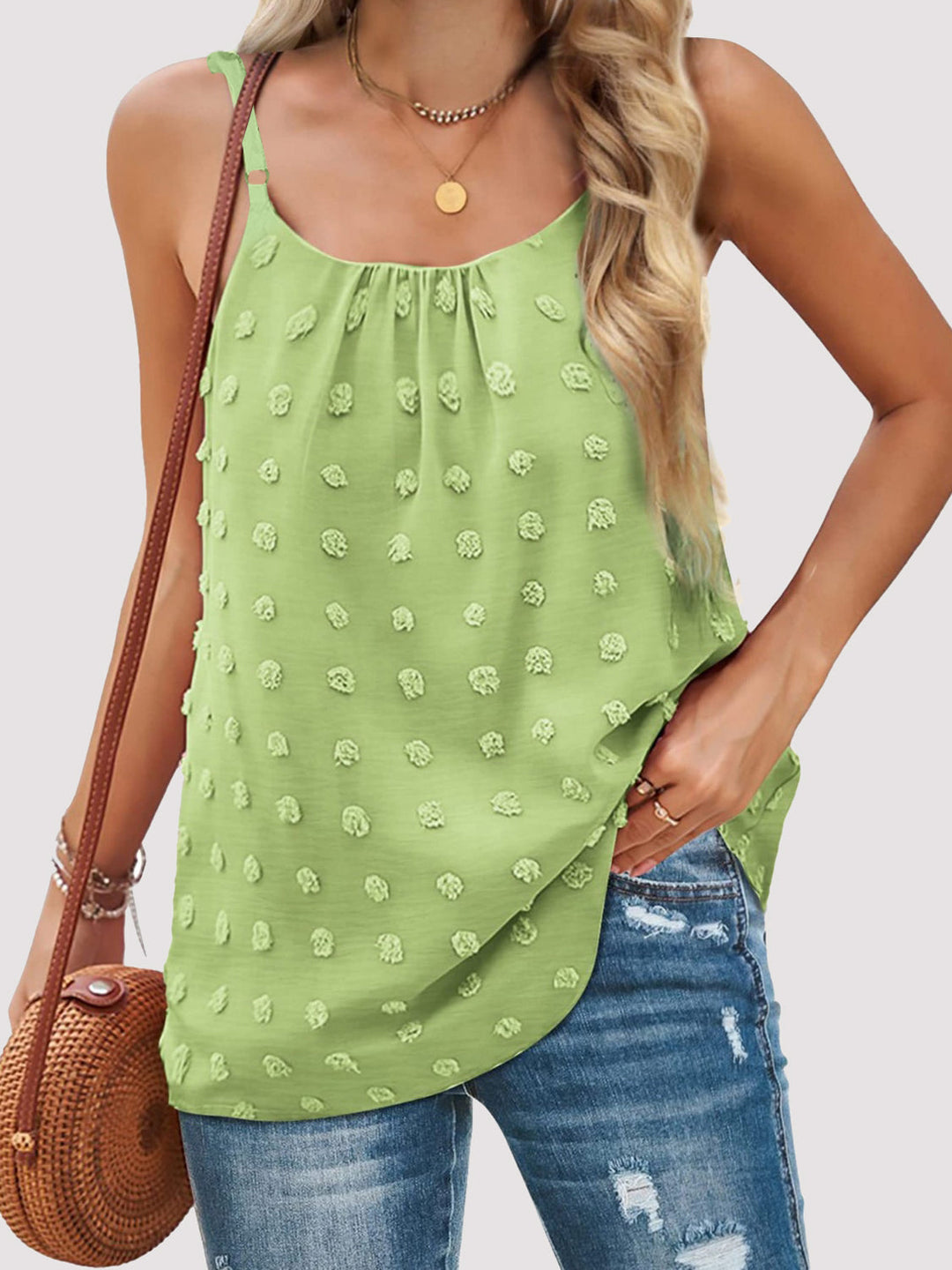 Stilla | Dot Scoop Hals Cami