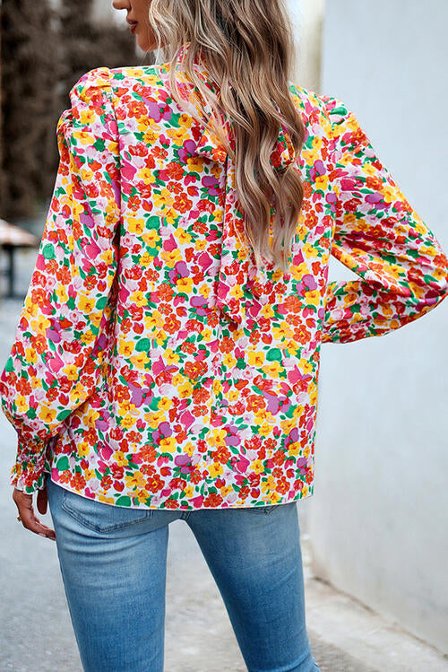 Stilla | Smocked Lantern Sleeve Bluse