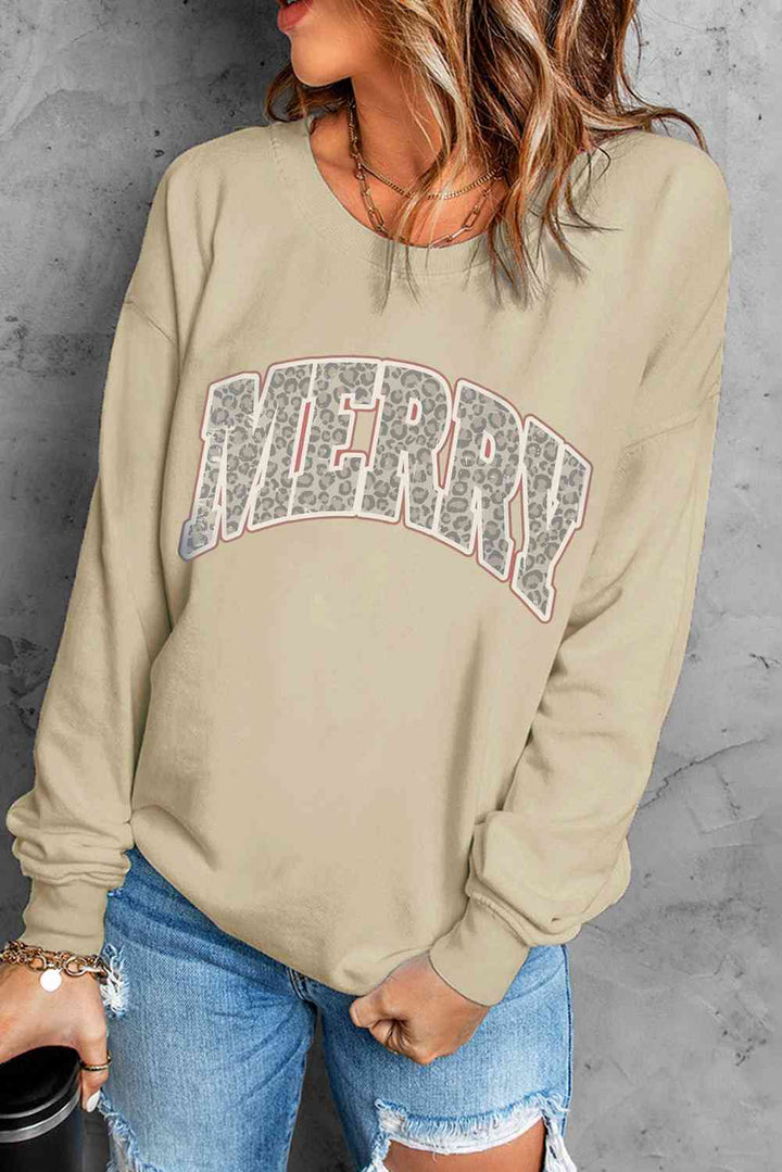 Stilla | Grafisk Drop Shoulder Sweatshirt