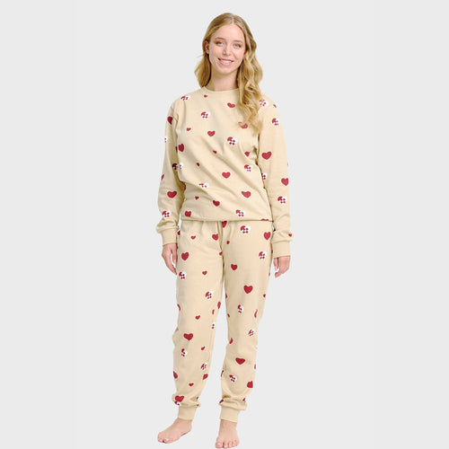 Stilla | Julehjerte Sweatset Damer