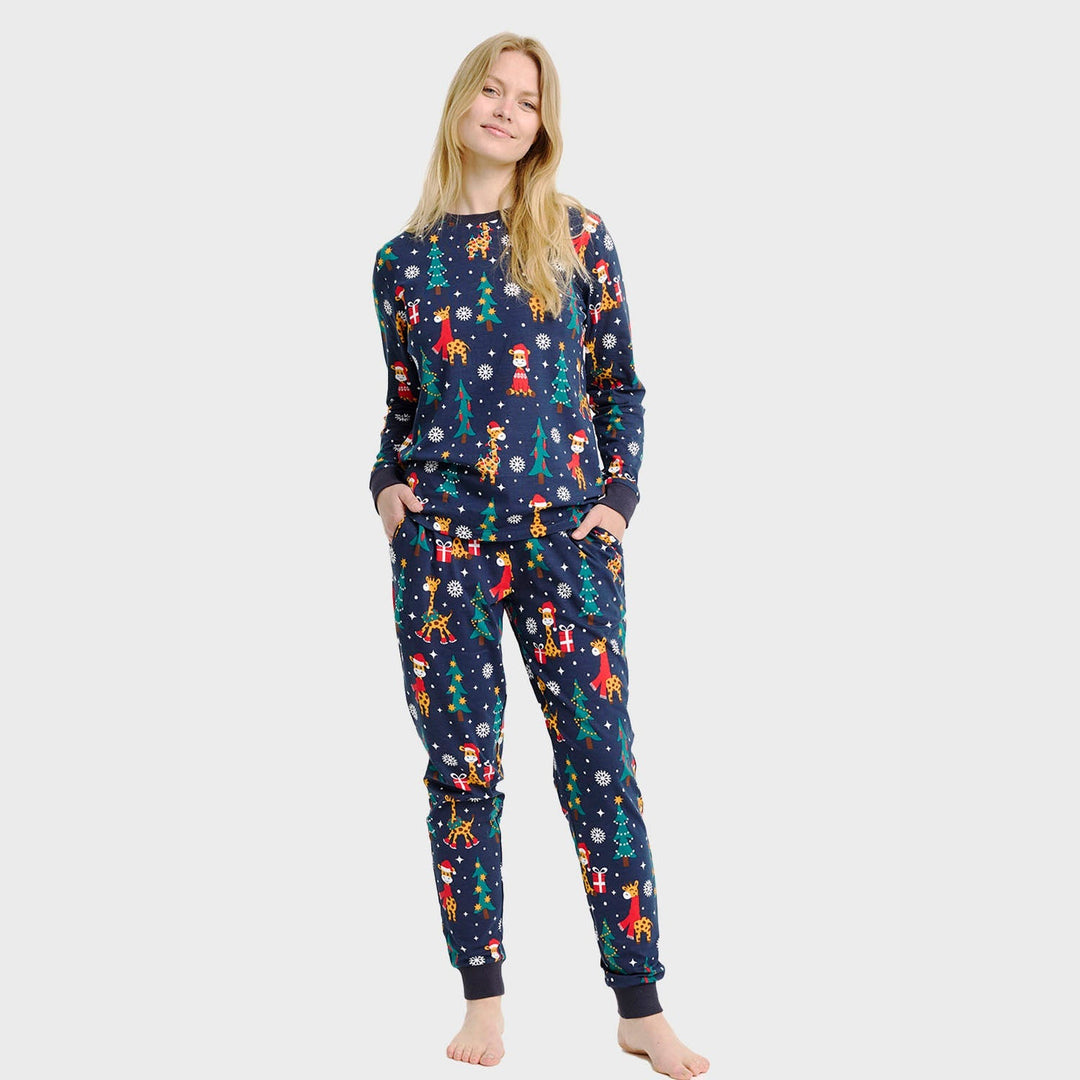 Stilla | Giraffe jule-pyjamas kvinder