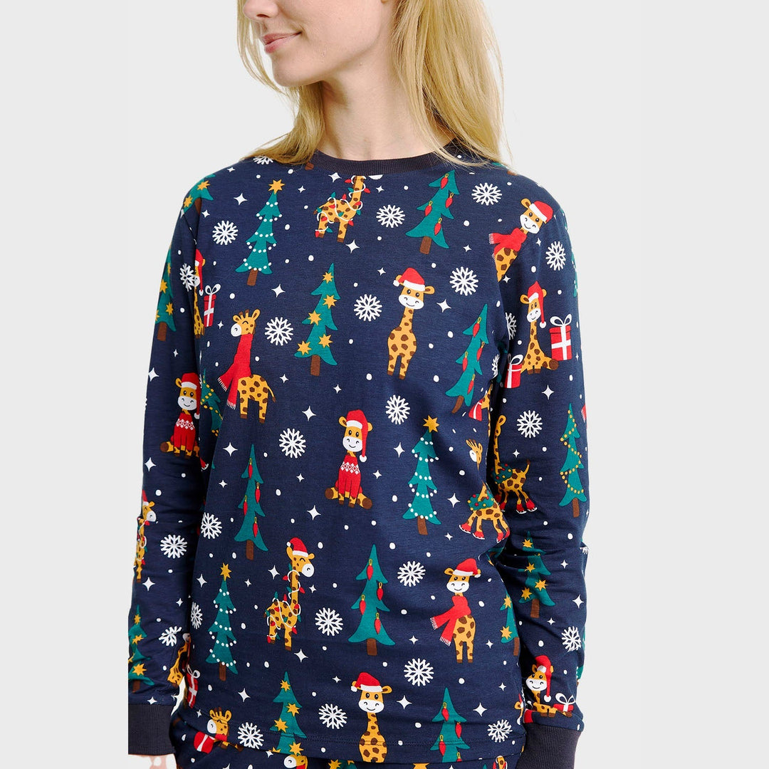 Stilla | Giraffe jule-pyjamas kvinder