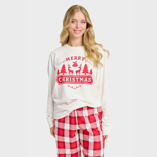Stilla | Den glade julesovepyjamas-top kvinder