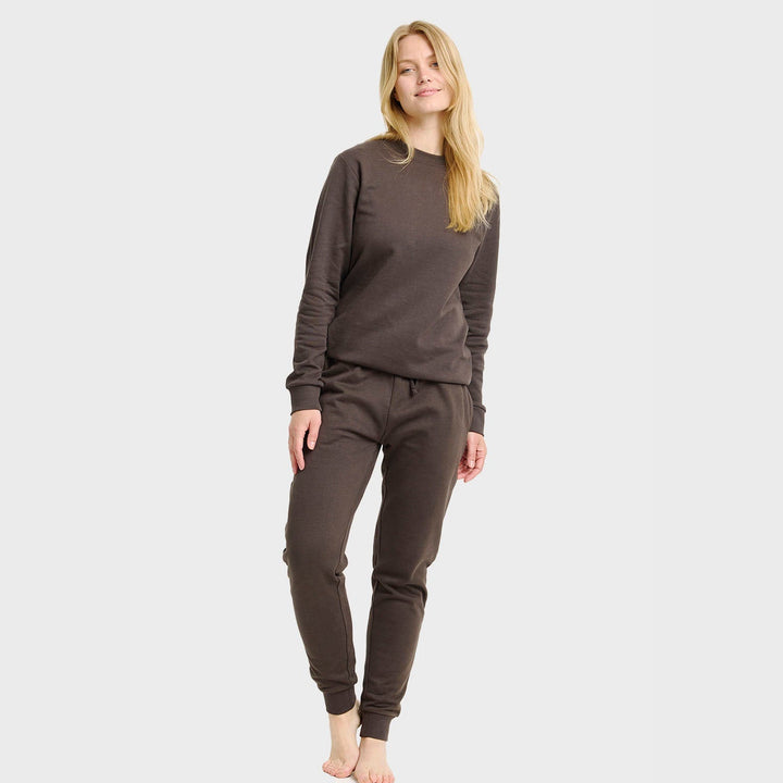 Stilla | Brun Sweatset Kvinder