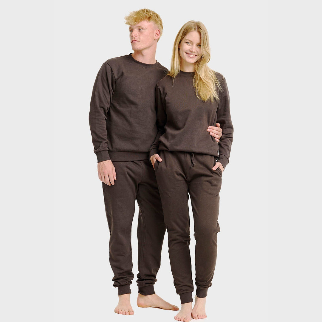 Stilla | Brunt Sweatset Herrer