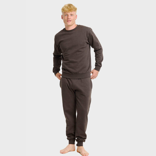 Stilla | Brunt Sweatset Herrer