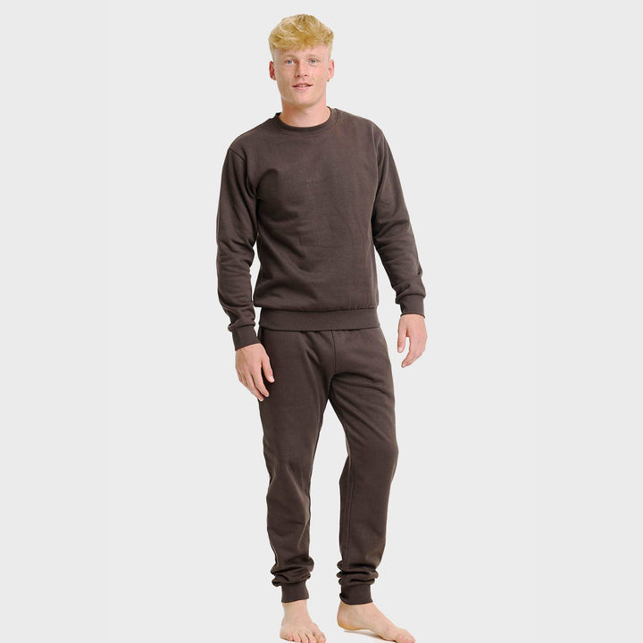 Stilla | Brunt Sweatset Herrer