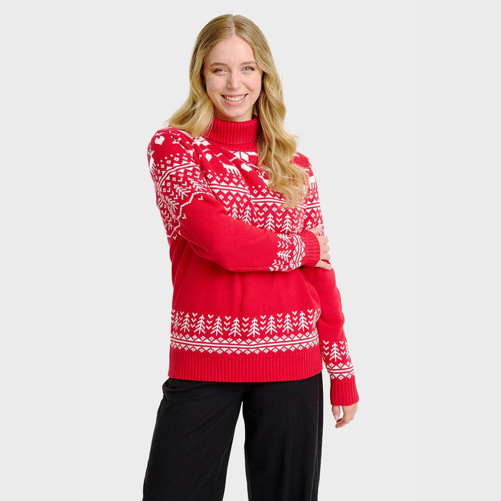 Stilla | Den Grønland Julerullekravepullover Dame