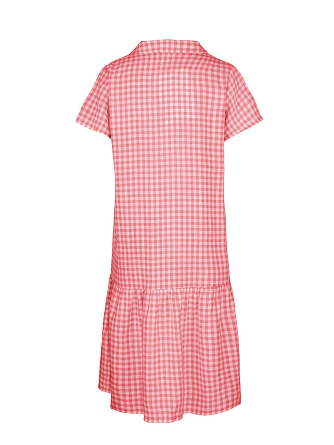 Stilla | Up Plaid Korte Ærmer Midi Kjole