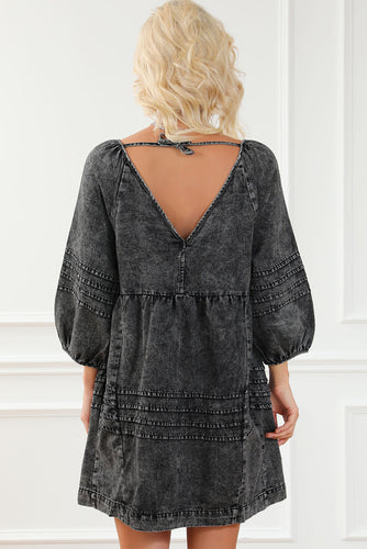 Stilla | Halsbånd Bag Mini Denim Kjole