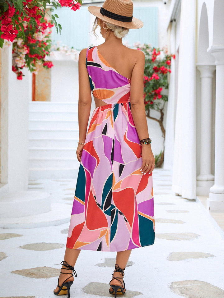 Stilla | Cutout One-Shoulder Without Sleeves Dress