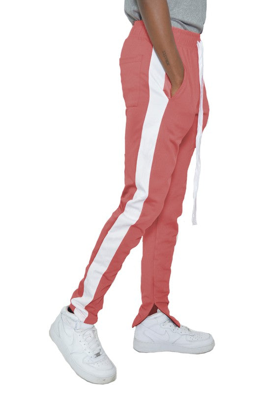 Stilla | Stripe Ankel Lynlås Track Pants