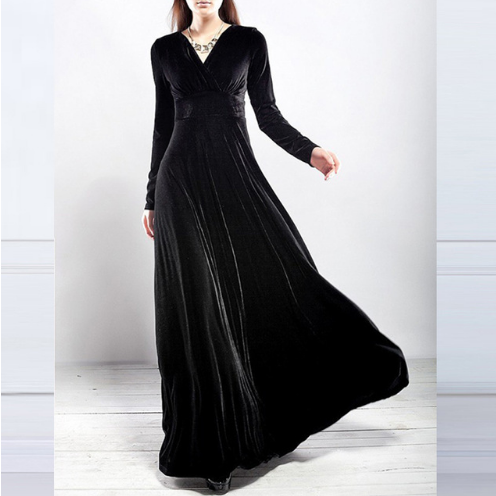 Stilla | Robe Glamorous Chic med dyb V-udskæring
