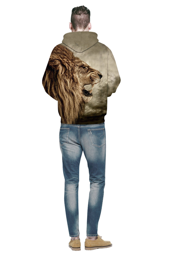 Dame sweatshirt med imponerende løvemotiv Stilla