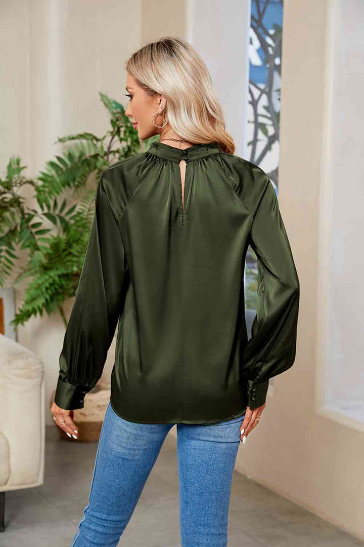 Stilla | Mock Neck Langærmet Top