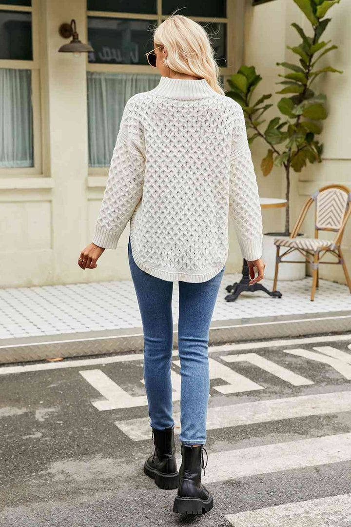 Stilla | Langærmet Mock Neck Sweater