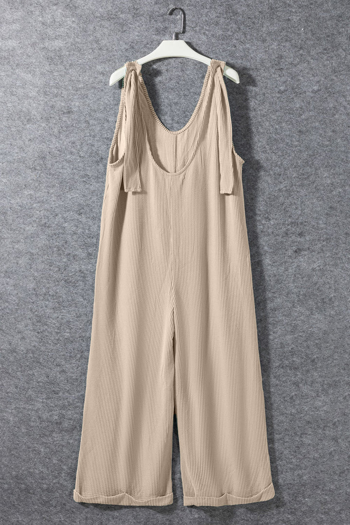 Stilla | V-hals Bred Ben Jumpsuit Med Lommer
