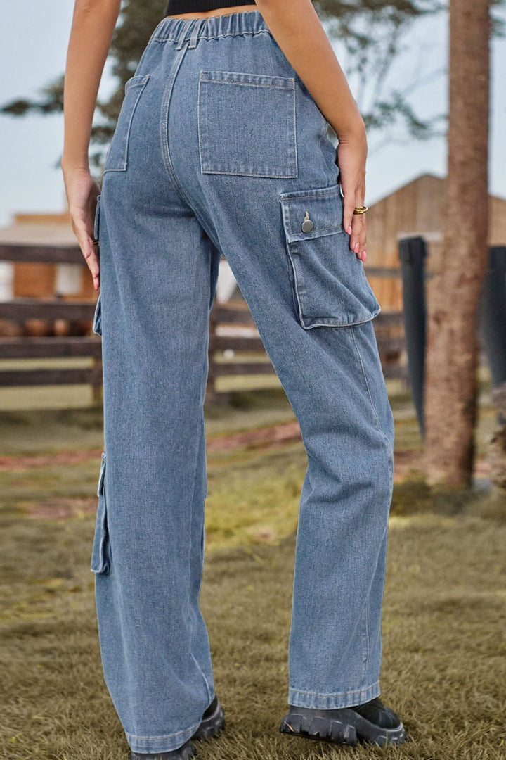 Stilla | Fit Lange Jeans Med Lommer