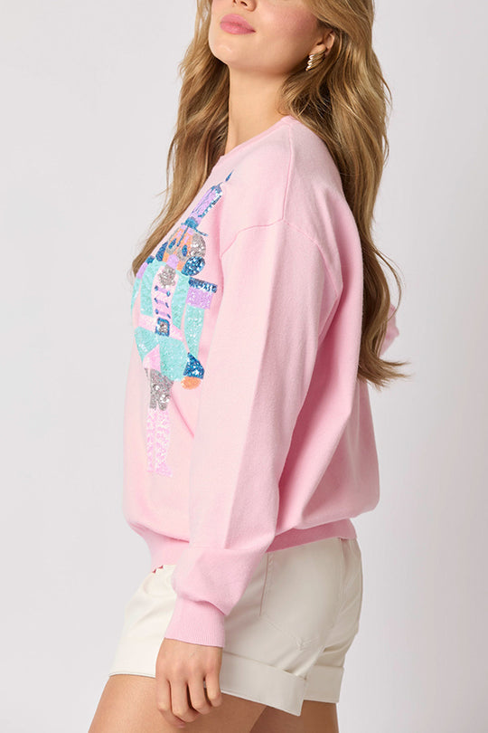 Stilla | JuleSoldat Pailletter Mode Casual Sweatshirt
