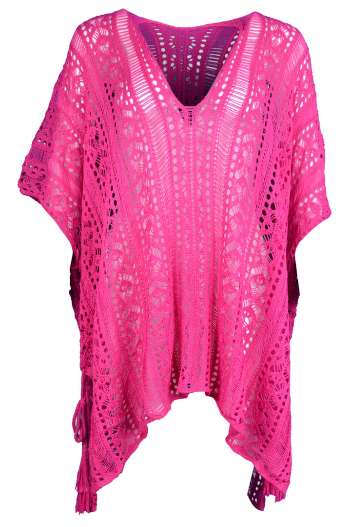 Stilla | V-hals Cover-up Med Frynse