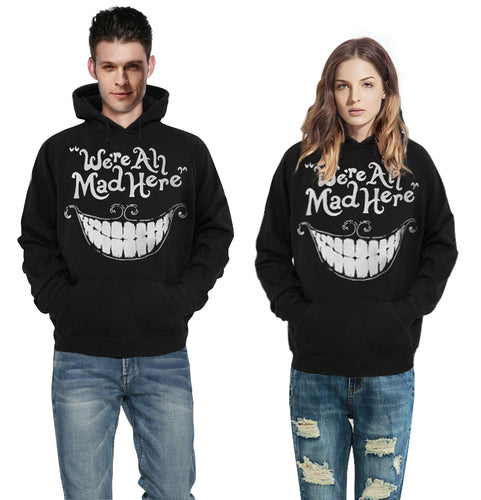 Herrer Hoodie med kreativt comic-design og afslappet pasform Stilla
