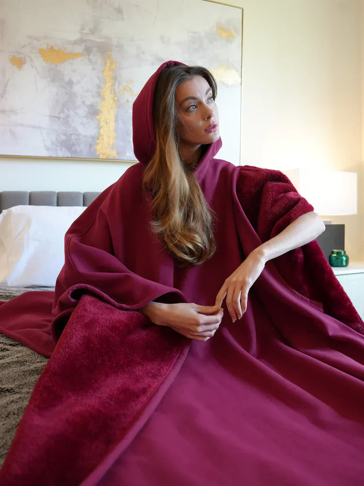 Stilla | Oversized Hoodie-Tæppe - Afslapnings-Hættepullover til Velvære og Relaxation