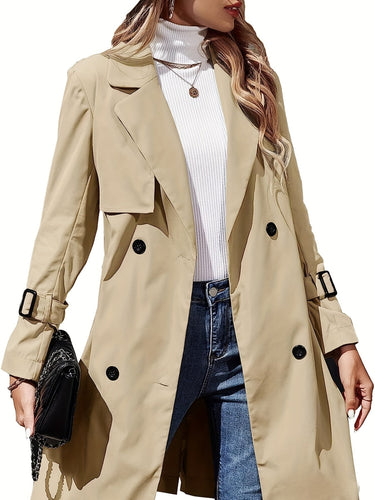 Skovae | Elegant Klassisk Dobbeltradet Trenchcoat
