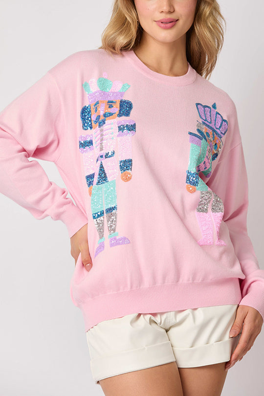 Stilla | JuleSoldat Pailletter Mode Casual Sweatshirt