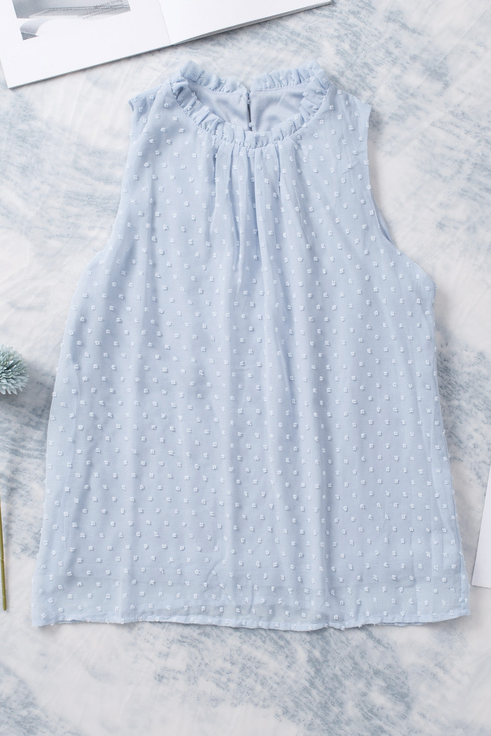 Stilla | Swiss Dot Rund Hals Tank