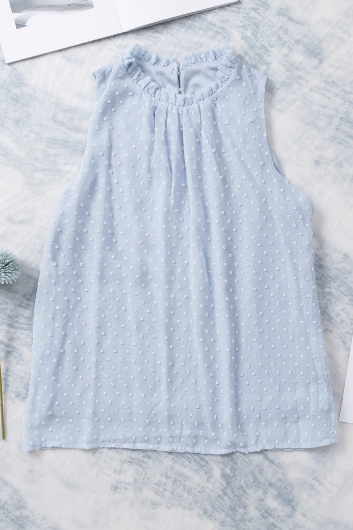 Stilla | Swiss Dot Rund Hals Tank