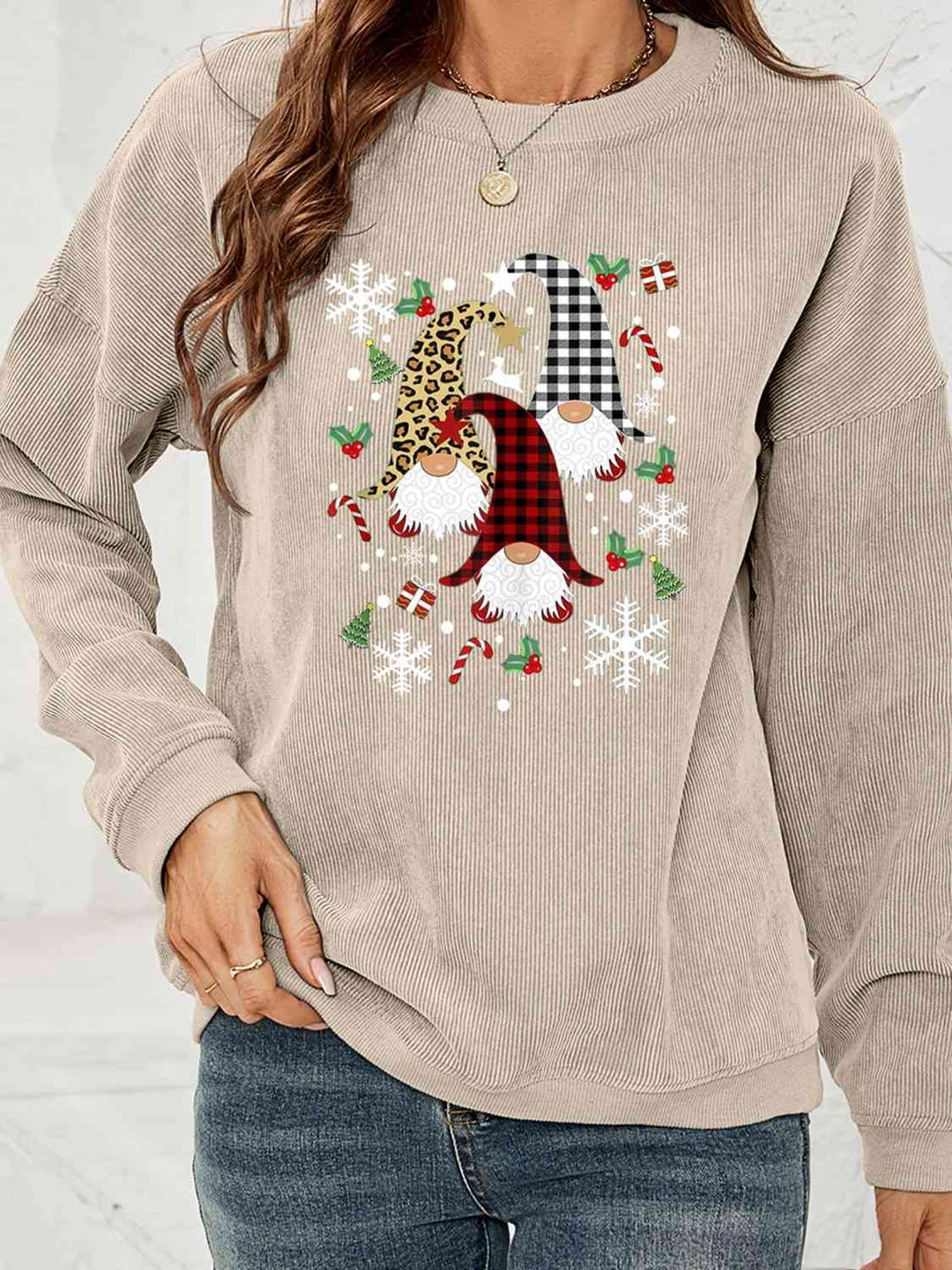 Stilla | Gnome Graphic Drop Shoulder Sweatshirt