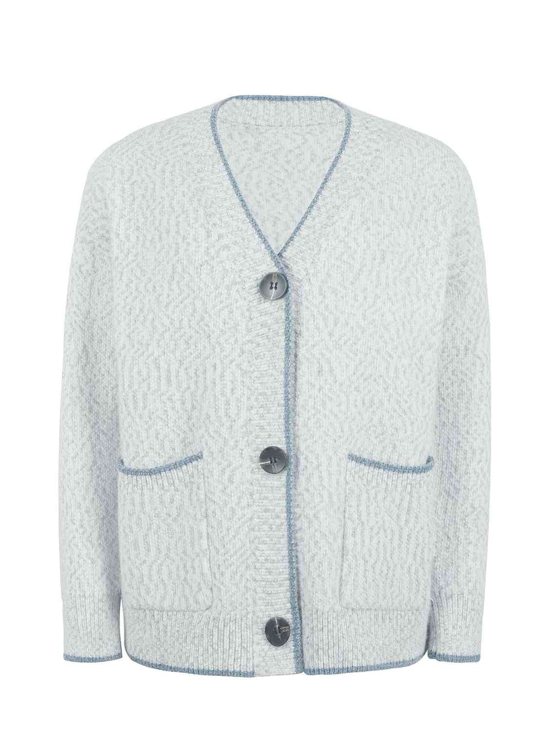 Stilla | Down V-hals Cardigan Med Lommer