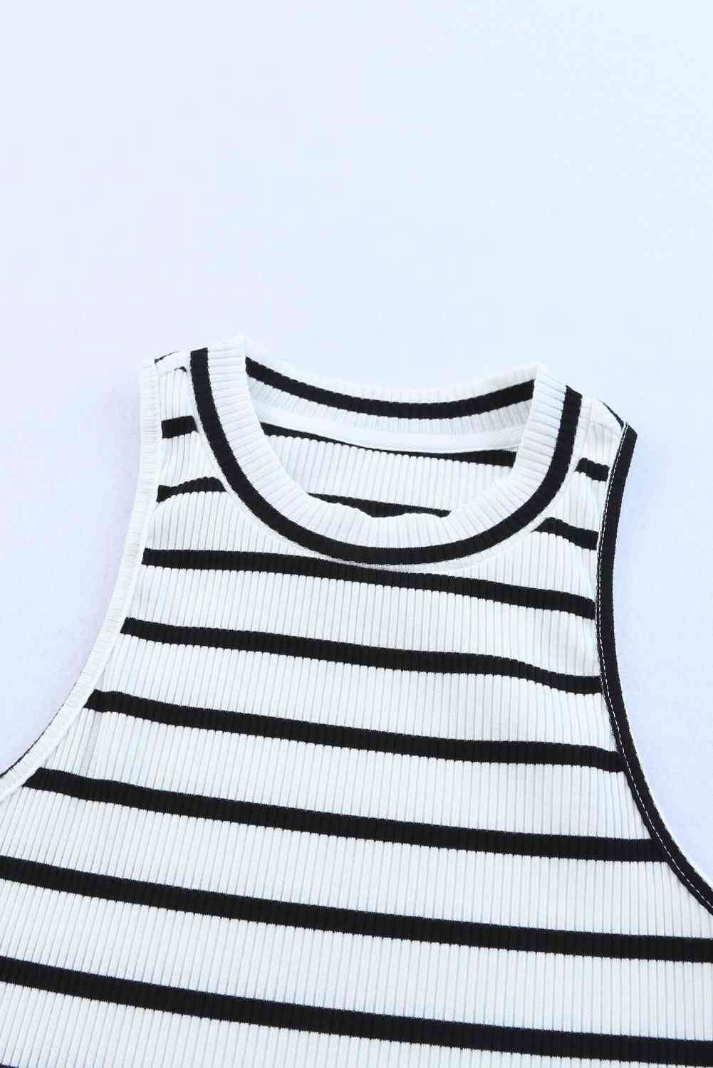 Stilla | Ribbet Rund Hals Tank